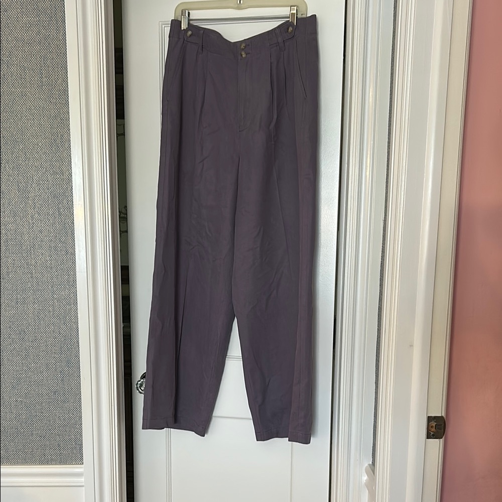 Madewell Purple Wide Leg Pants